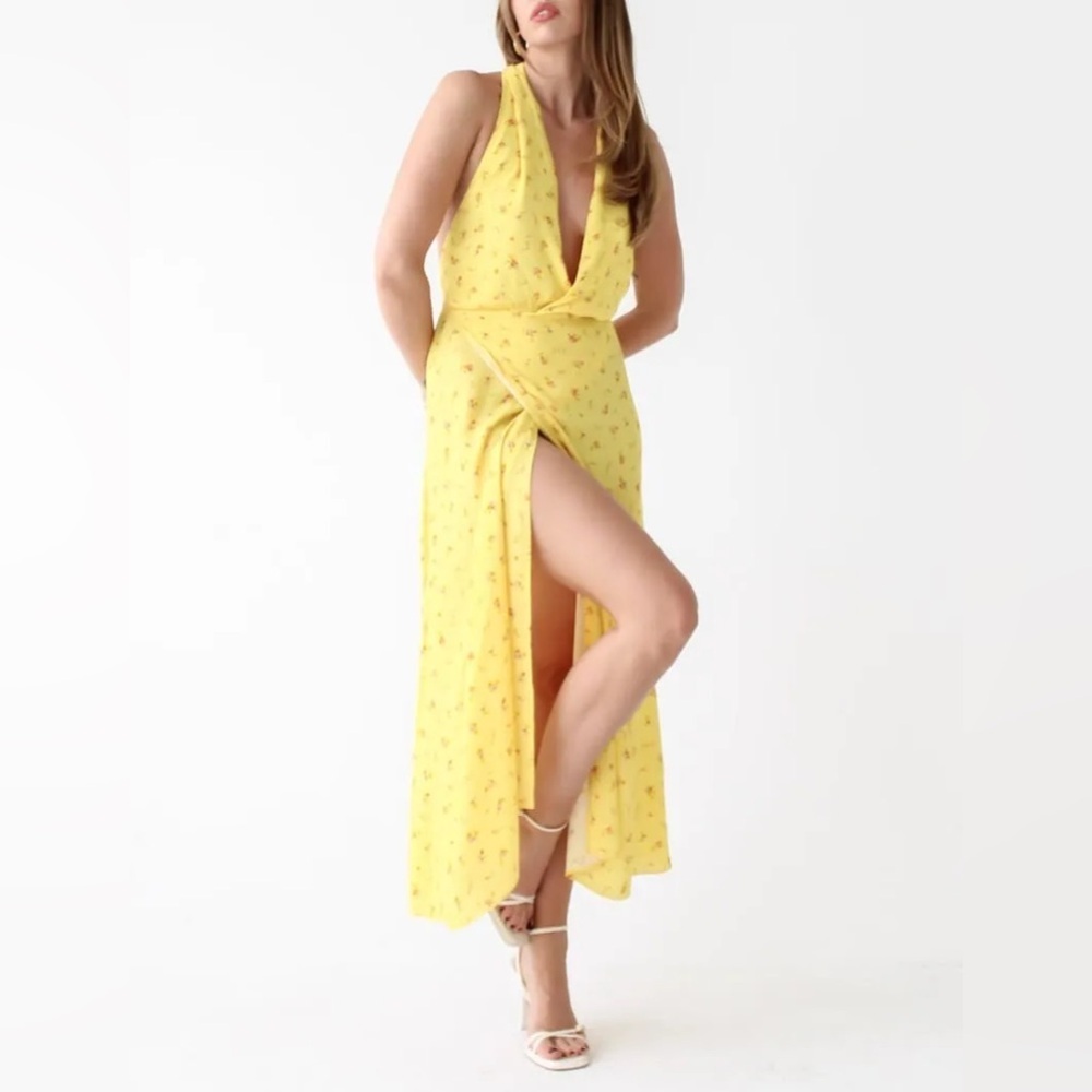 Rumored Sirena Midi Wrap Dress